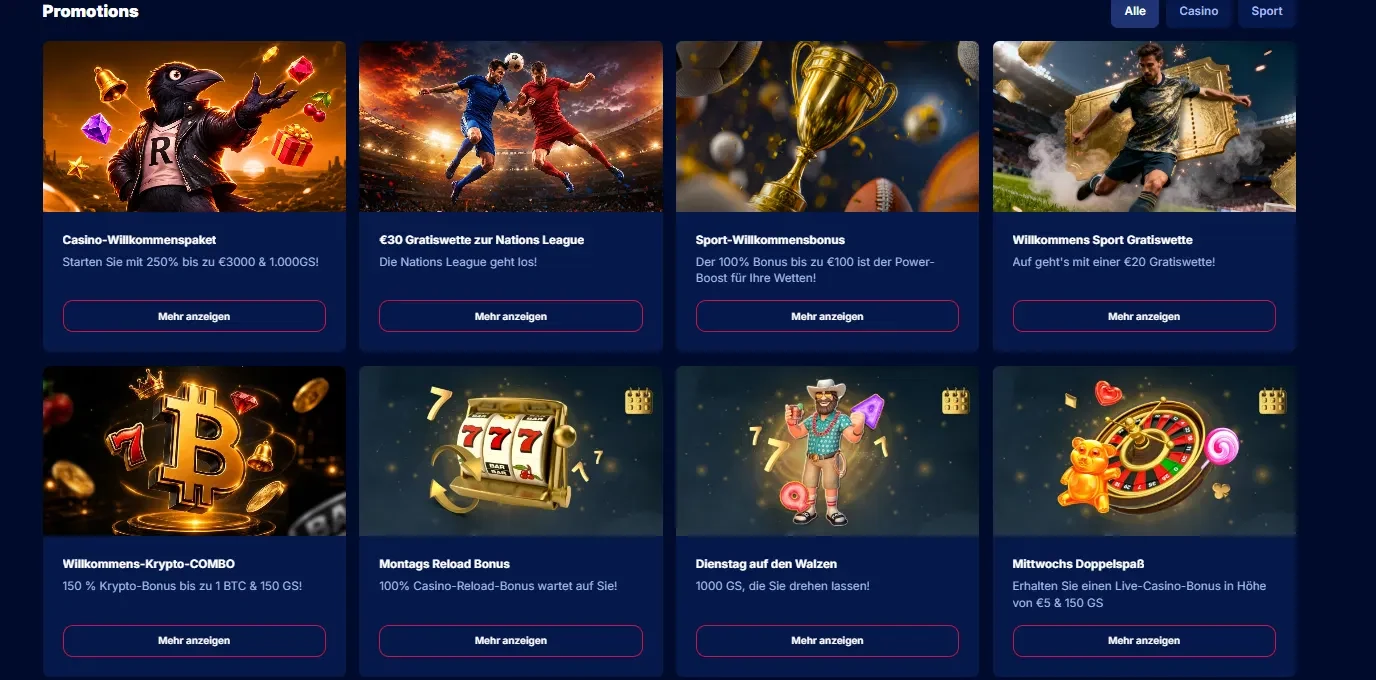 Reel Raven Casino Bonuses