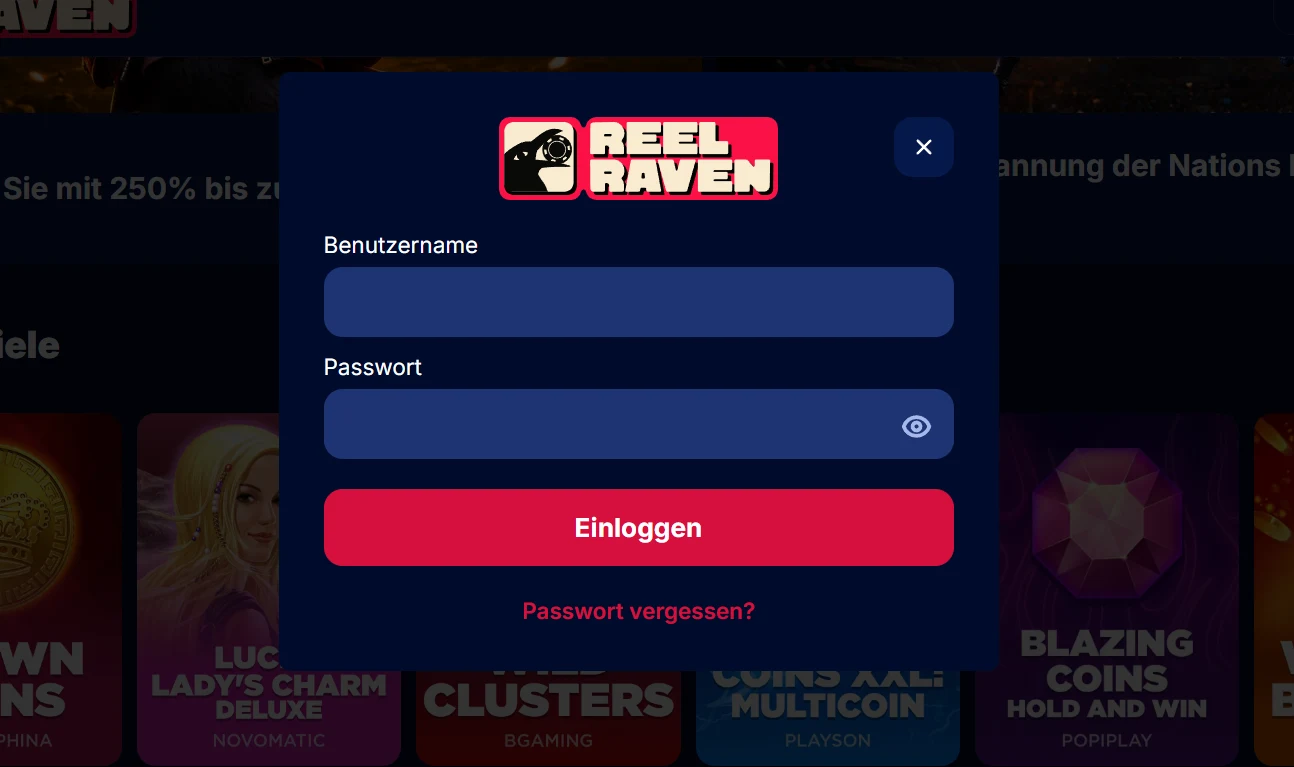 Reel Raven Casino Login